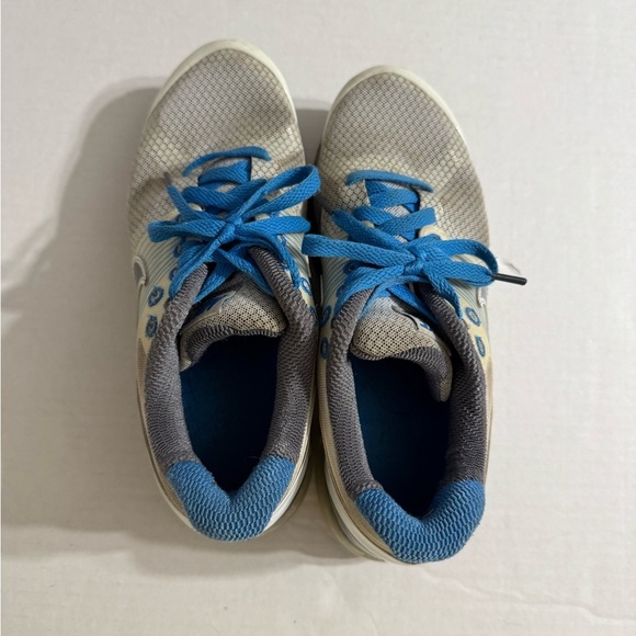 Nike Air Max Flywire White Blue Gray Running Shoe Women’s 6.5 - Picture 4 of 7